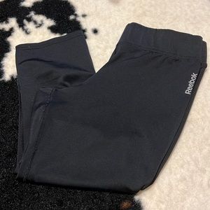Reebok black leggings play dry size medium